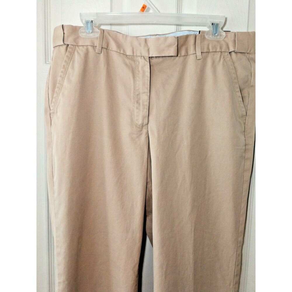 Lands' End Light Khaki Women Heritage Chino Boot Cut Pants 12 X 31 RSVP $39 - Picture 2 of 12
